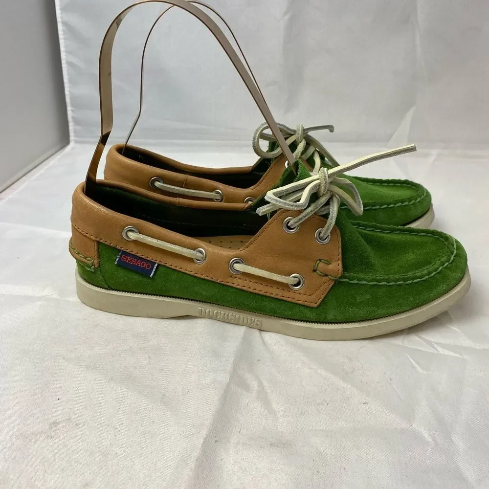 SEBAGO DOCKSIDES 7 men's Green suede
